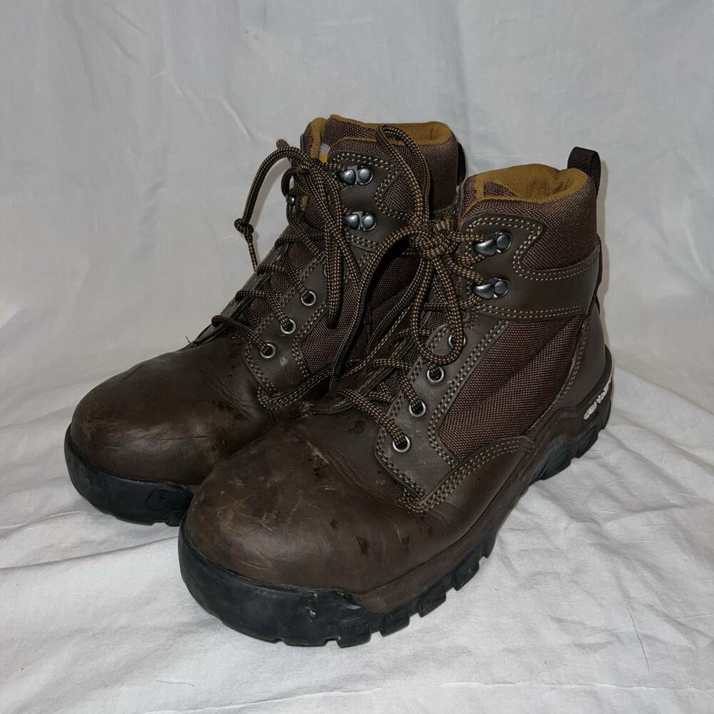 CARHARTT Mens Size 8 Waterproof Brown Work Boots